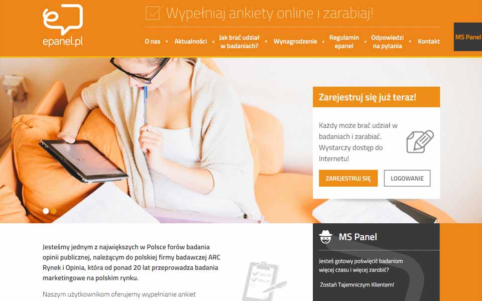 epanel - każdą wypełnioną ankietę nagradzamy gotówką epanel - każdą wypełnioną ankietę nagradzamy gotówką