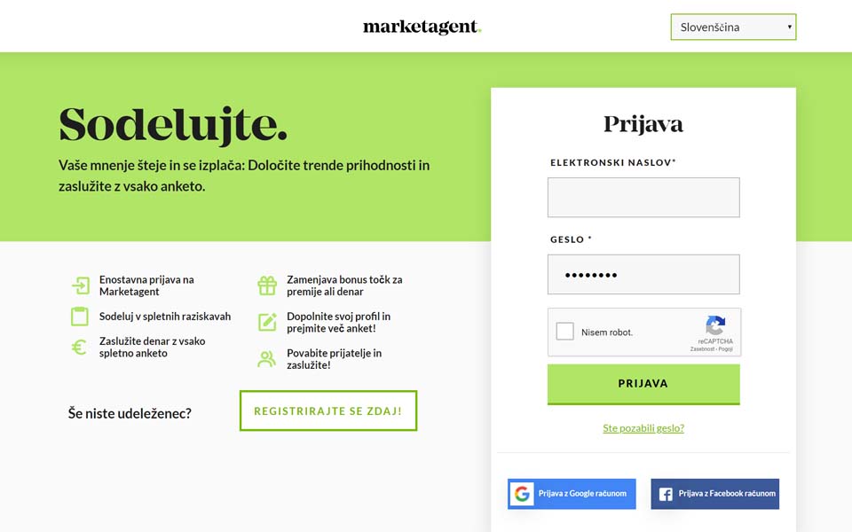 Vaše mnenje šteje in se splača: Določite jutrišnje trende in zaslužite gotovino z vsako anketo. Postanite član Marketagent.com sedaj. Sodeluj v spletnih raziskavah. Zaslužite denar z vsako spletno anketo. Vaše mnenje šteje in se splača: Določite jutrišnje trende in zaslužite gotovino z vsako anketo. Postanite član Marketagent.com sedaj. Sodeluj v spletnih raziskavah. Zaslužite denar z vsako spletno anketo.