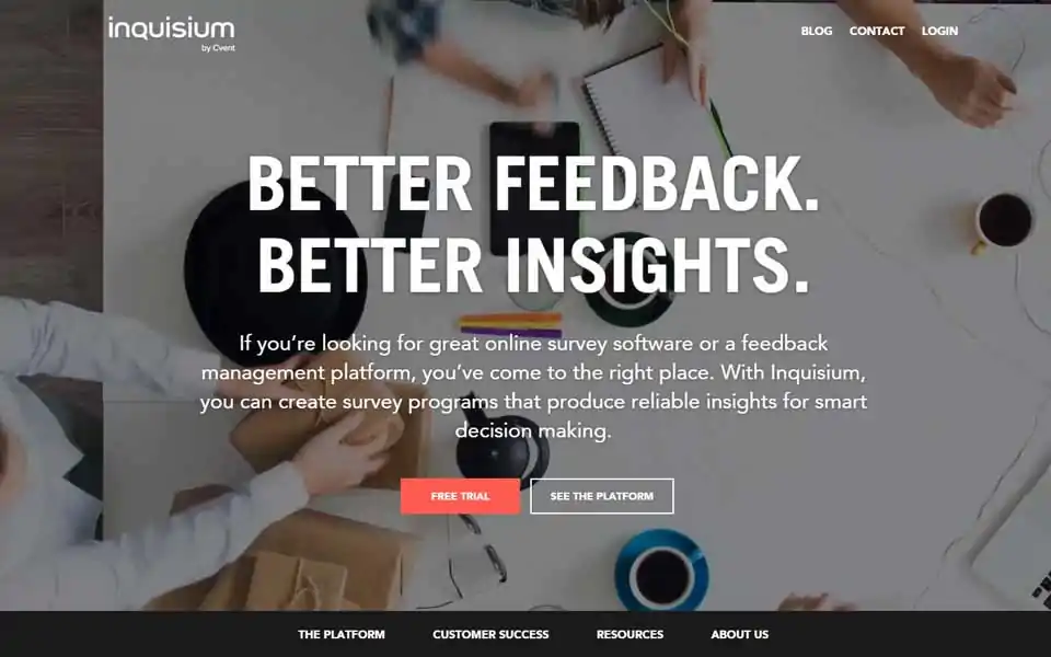 If you're looking for great online survey software or a feedback management platform, you've come to the right place. With Inquisium, you can create survey programs that produce reliable insights for smart decision making.