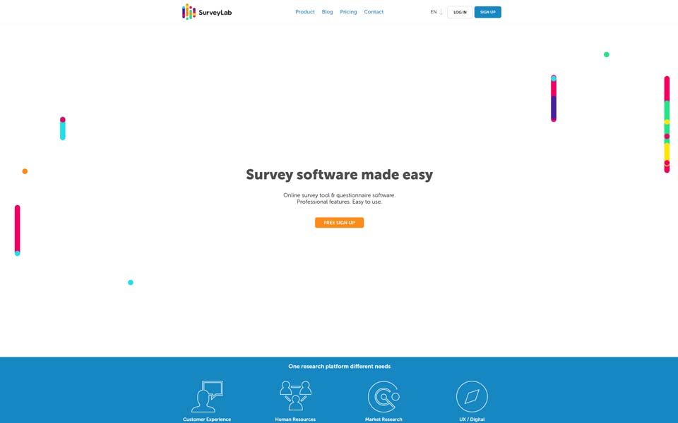 surveylab.com is professional online survey tool and questionnaire software that supports survey creation process, automates response collection and report generation.