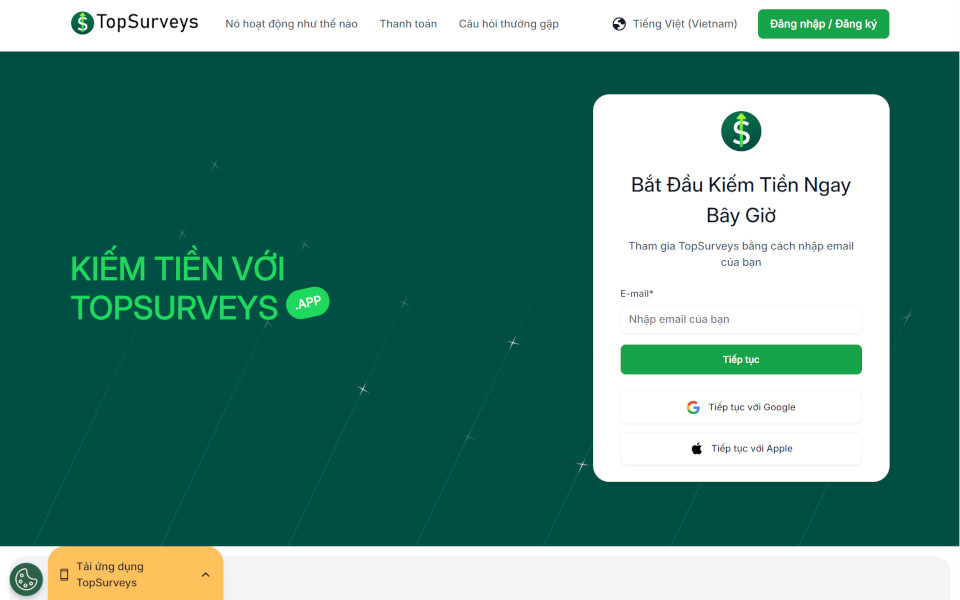 Khảo sát trả lương cao nhất với phần thưởng cạnh tranh